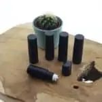 Parfumroller 5ml fles zwart dik glas Essentiële olie rollerflesjes rvs roller