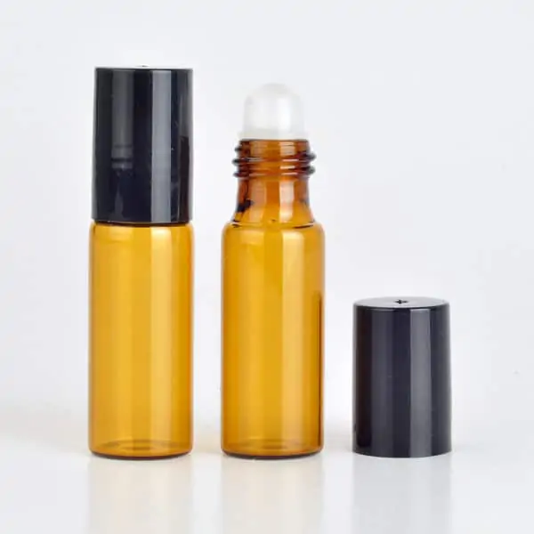 Parfumroller amber glas 5ml essentiële olie roller flesjes roll on roller