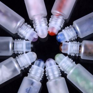 Parfumrollers edelstenen roller flesjes matglas 10ml glazen essentiële olie edelsteen rollers