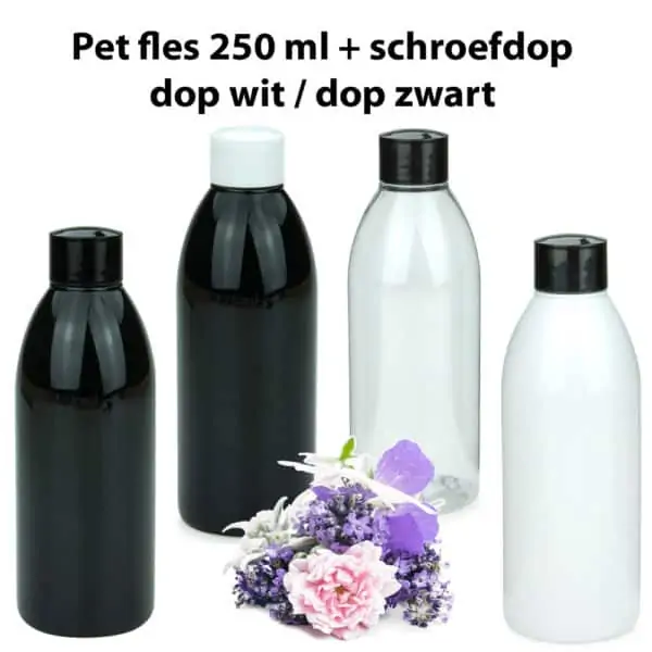 Pet fles 250 ml schroefdop