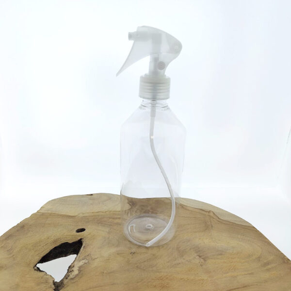 Pet Fles 500ml transparant Spray trigger verstuiver fijne verneveling transparant