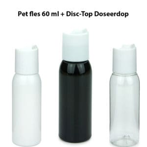 Pet fles disc-top dop 60 ml doseerfles