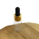 Pipetflesje 10ml transparant pet flesje druppel pipet goud zwart