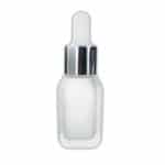 Pot amber bruin glas 100ml + schroefdeksel zwart