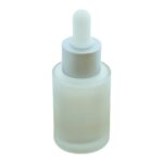 Pipetflesje 30ml matglas zilveren pipet dop druppelaar