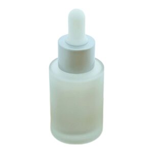 Pipetflesje 30ml matglas zilveren pipet dop druppelaar