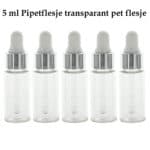 Pipetflesje 5ml transparant pet flesje druppel pipet