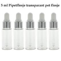 Pipetflesje 5ml transparant pet flesje druppel pipet