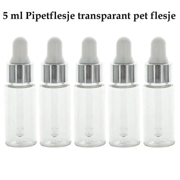 Pipetflesje 5ml transparant pet flesje druppel pipet