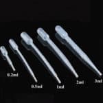 pipetten 2ml transparant plastic vloeistof pipet