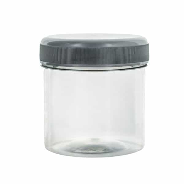 Pot transparant 150ml PET potten food grade + shroefdeksel