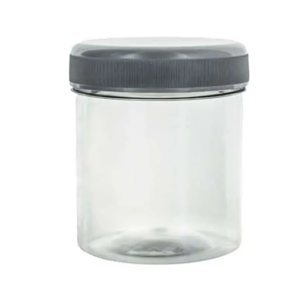 Pot transparant 250ml PET potten food grade + shroefdeksel