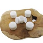 Pot wit 30ml schroefdeksel + inlay crème zalf cosmetica