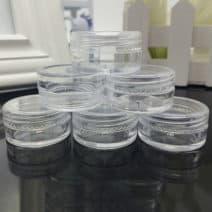 Potje leeg transparant schroefdeksel, cosmetica, crème, lipgloss