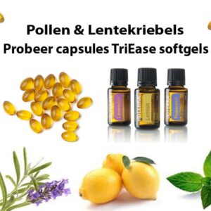 Probeer capsules TriEase softgels, natuurlijk behandeling hooi, pollen & Lentekriebels