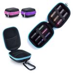 Reisetui 6 flesjes 5ml blauw essentiële olie beschermtasje parfum houder