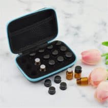 Reisetui tasje 15 flesjes 1 ml, 2 ml, 3 ml druppelflesjes essentiële olie
