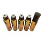 Roller flesjes 10ml dik amber bruin glas parfumroller inzet rvs