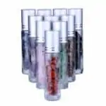 Roller flesjes edelstenen transparant glas 10ml essentiële olie parfumrollers