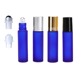 Rollerflesjes 10ml mat blauw glas Parfumroller