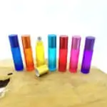 Rollerflesjes 10ml regenboog kleuren parfumrollers dik glas
