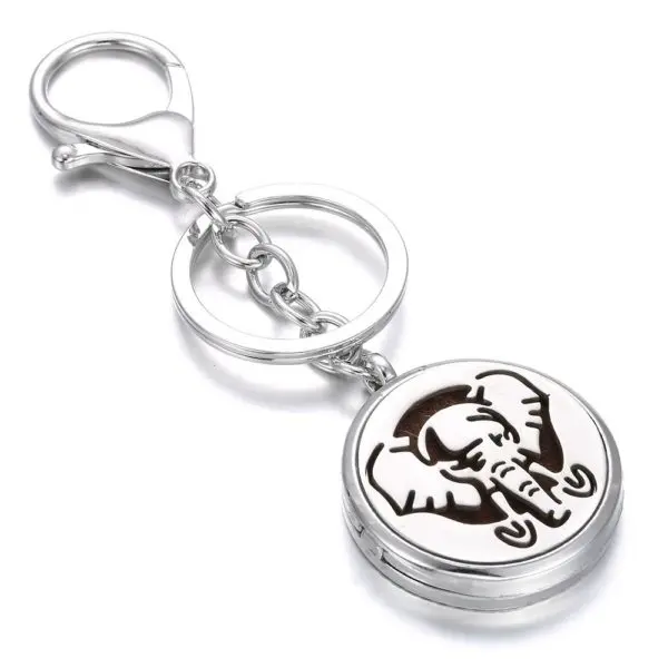 Sleutelhanger olifant Parfum Medaillon Diffuser Hanger + pad