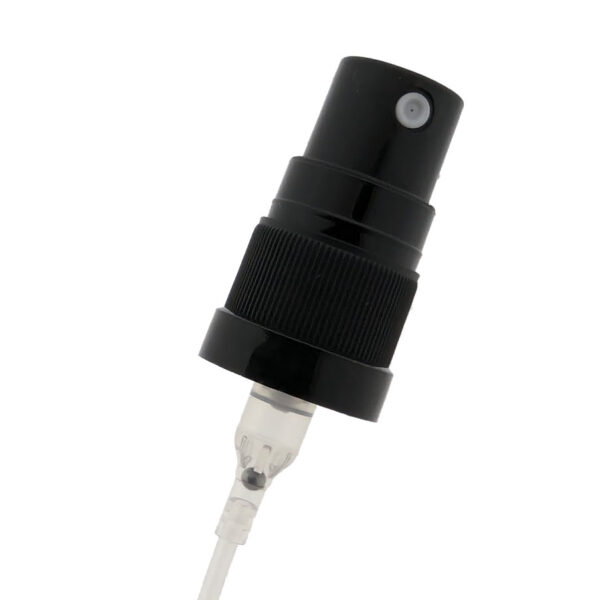 Sprayer verstuiver zwart luxe SR-ring + overkap fleshals DIN18