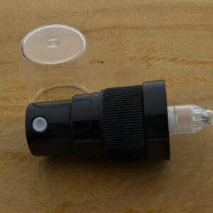 Sprayer verstuiver zwart luxe SR-ring + overkap fleshals DIN18