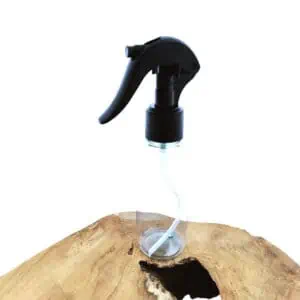 Sprayflesje transparant 100ml fles + Trigger Spray verstuiver pomp zwart