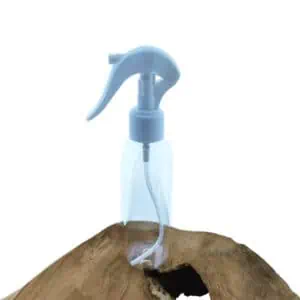 Sprayfles transparant 150ml fles + Trigger Sprayer verstuiver pomp wit