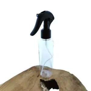 Sprayfles transparant 150ml fles + Trigger Sprayer verstuiver pomp zwart