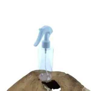 Sprayfles transparant 200ml fles + Trigger Sprayer verstuiver pomp wit
