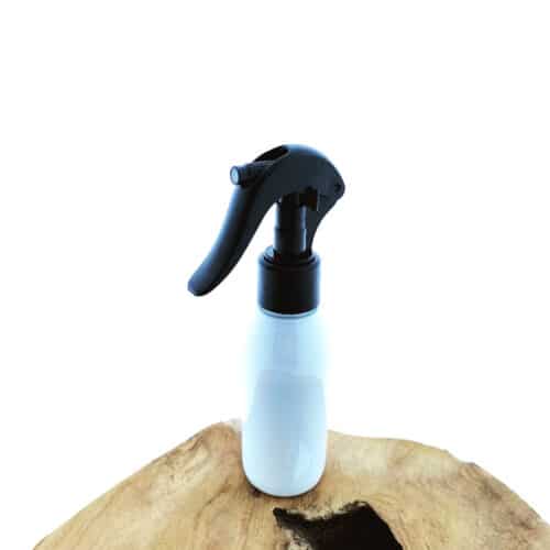 Sprayflesje wit 100ml fles + Trigger Spray verstuiver pomp zwart