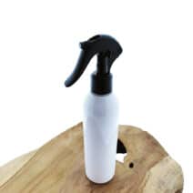 Sprayfles wit 150ml fles + Trigger Sprayer verstuiver pomp zwart