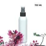 Sprayflesje 150ml pet fles wit verstuiver spraydop zwart