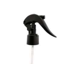 Spraypistool zwart fijne spray verstuiver + trigger spuitpistool fleshals DIN24 - 24 mm