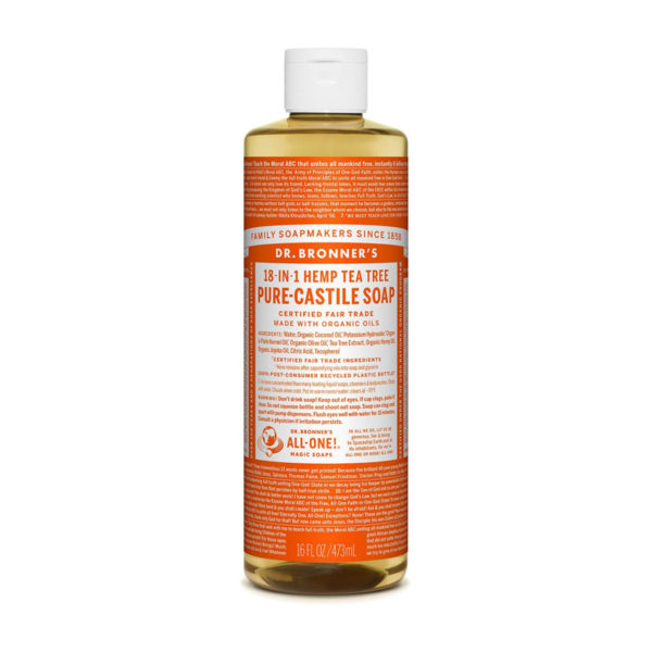 Tea Tree castille zeep vloeibaar Dr Bronner's