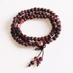 Tibetaanse armband Porselein Mala kralen ketting rood