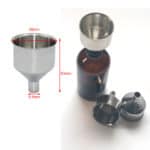 Trechter RVS roestvrij staal, tuitje Ø 9.5 mm vulmond Ø 38 mm.