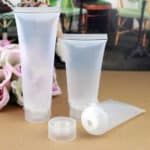 Tube 50 ml schroefdop transparant plastic hervulbare cosmetica verpakking