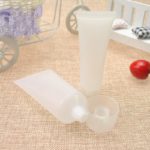 tube 50 ml schroefdop transparant plastic hervulbare cosmetica verpakking 5st