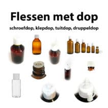 Flessen met dop