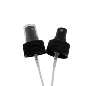 Verstuiver spray dop zwart fleshals DIN28 - 28 mm