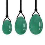Yoni ei groene Aventurijn set 3 massage eieren
