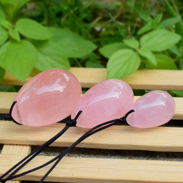 Yoni massage set rozenkwarts eieren